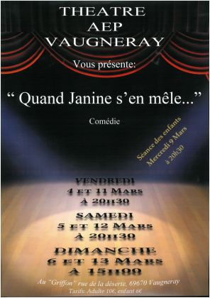 Théâtre AEP : Quand Janine s'en mêle...